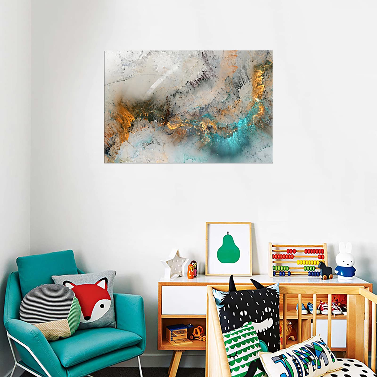 Amazon.co.jp: XXMWallArt FC3269 抽象キャンバスウォールアート